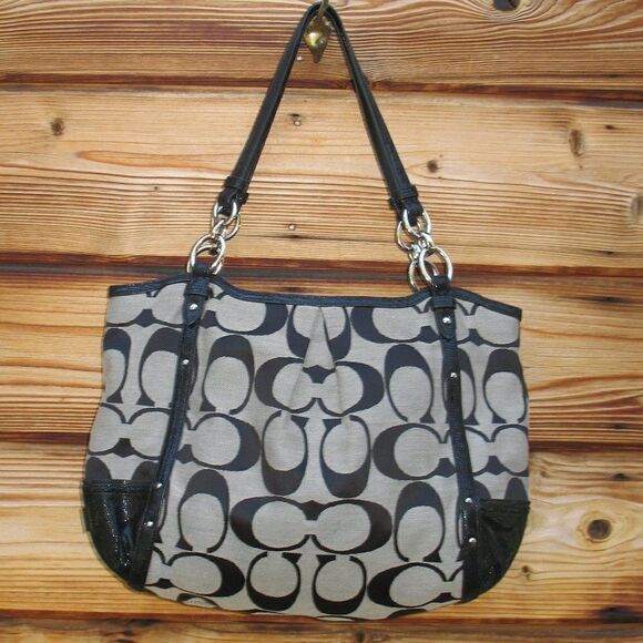 Coach Alexandra Signature Jacquard Large Bag - Picture 1 of 11